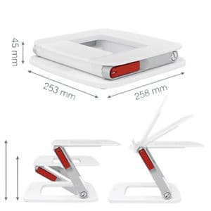 Picture 3 of Laptopstandaard Leitz Ergo verstelbare multihoek wit