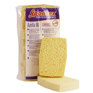 Picture 1 of Spons Spontex Azella 86 viscose glazenwassersspons 144x101x28mm 10 stuks