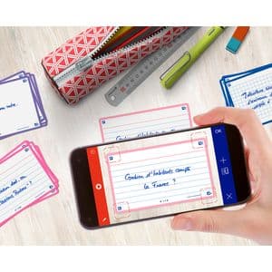 Picture 5 of Flashcard Oxford 2.0 75x125mm 80 vel 250gr lijn roze