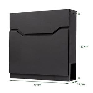 Picture 2 of Brievenbus BRASQ PB300 Premium zwart