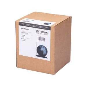 Picture 4 of Boekensteun Troika met magnetische globe 13cm zwart-zilver