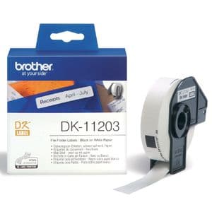Picture 1 of Etiket Brother DK-11203 naamkaart ordner 17x87mm 1 rol á 300 stuks wit