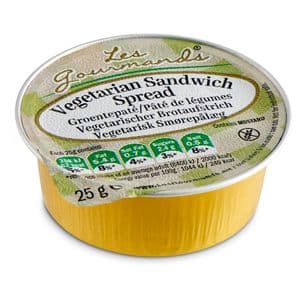 Picture 3 of Sandwich spread Les Gourmands vega 45x25 gram cupjes