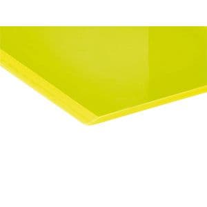 Picture 4 of Boekensteun MAUL 10x10x13cm acryl set 2 neon geel transparant