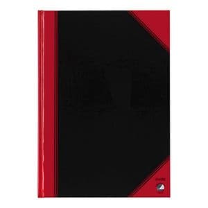 Picture 1 of Notitieboek Bantex zwart/rood A4 lijn 70gr 96vel