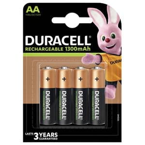 Picture 1 of Batterij oplaadbaar Duracell 4x AA 1300mAh Plus