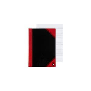 Picture 4 of Notitieboek Bantex zwart/rood A6 lijn 70gr 96vel