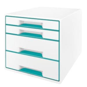 Picture 3 of Ladenblok Leitz WOW 4 laden wit/ijsblauw