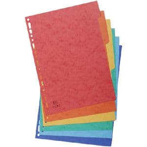Picture 1 of Tabbladen Exacompta 225x297mm 11-gaats 6-delig glanskarton