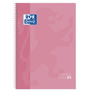 Picture 1 of Notitieboek Oxford Classic Europeanbook A4+ 4-gaats lijn 160 pagina's roze