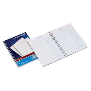 Picture 1 of Kasboek Djois Atlanta A5 50x2vel 2x1 kolom met zijspiraal