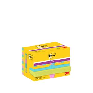 Picture 1 of Memoblok Post-it 622 Super Sticky 47,6x47,6mm Cosmic 12 stuks