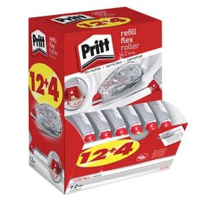Picture 1 of Correctietape Pritt navulbaar 4.2mmx12m Flex promopack à 12+4 gratis