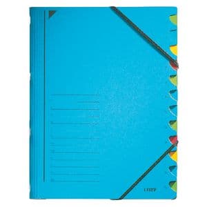 Picture 2 of Sorteermap Leitz 12 tabbladen karton blauw