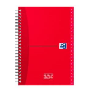Picture 5 of Adresboek Oxford Office Essentials A5 72vel dubbelspiraal assorti