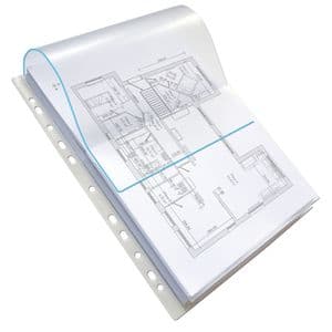 Picture 1 of Showtas Oxford A4 PP 200µ glashelder met sluitklep 10 stuks