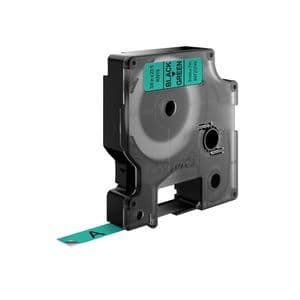Picture 3 of Labeltape Dymo LabelManager D1 polyester 9mm zwart op groen
