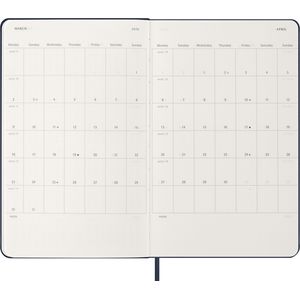 Picture 4 of Agenda 2026 Moleskine 12M Planner Weekly 7dagen/1pagina large hc sapphire blue