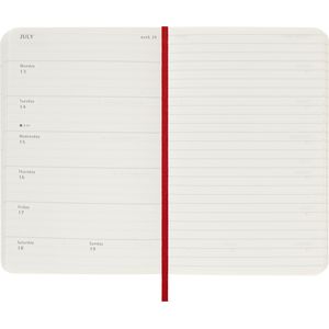 Picture 3 of Agenda 2026 Moleskine 12M Planner Weekly 7dagen/1pagina pocket sc scarlet red