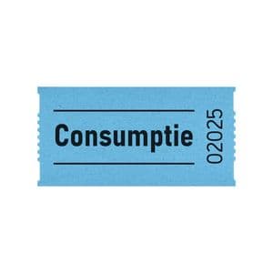 Picture 2 of Consumptiebon Combicraft 57x30mm 2-zijdig 2x1000 stuks blauw