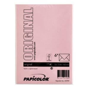 Picture 3 of Envelop Papicolor C6 114x162mm babyroze pak à 6 stuks