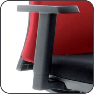 Picture 1 of Bureaustoel Euroseats Canillo gestoffeerde rug zwart