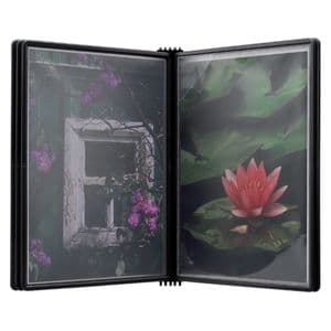 Picture 1 of Wandelement Djois Flex-O-Frame A4 met 5 tassen zwart
