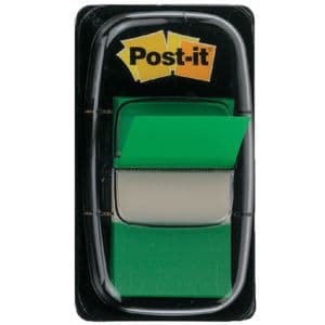 Picture 1 of Indextabs Post-it 680 25.4x43.2mm groen 50 tabs
