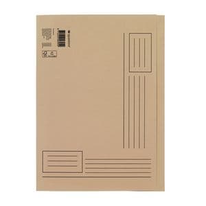 Picture 1 of Vouwmap Quantore A4 ongelijke zijde 250gr beige
