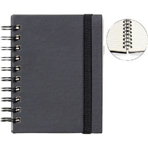 Picture 3 of Notitieboek Quantore A6 spiraal lijn 192 pagina's 80gr zwart