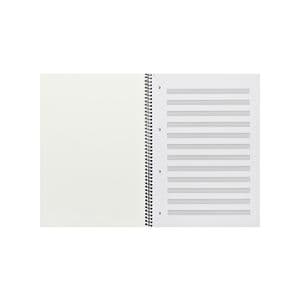 Picture 2 of Collegeblok Oxford A4+ muziek 4-gaats 100 pagina's 80gr blauw