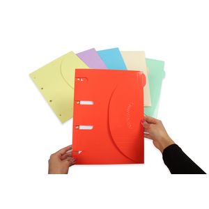 Picture 1 of Smartfolder geperforeerde opbergmappen gelamineerd A4 assorti 6 stuks