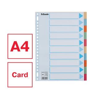Picture 4 of Tabbladen Esselte Premium A4 10-delig karton 23-rings assorti