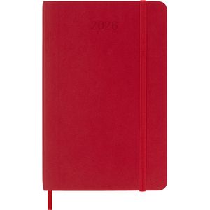 Picture 1 of Agenda 2026 Moleskine 12M Planner Weekly 7dagen/1pagina pocket sc scarlet red