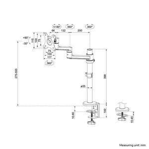 Picture 5 of Monitorarm Neomounts NEXT Lite single 17-27" wit