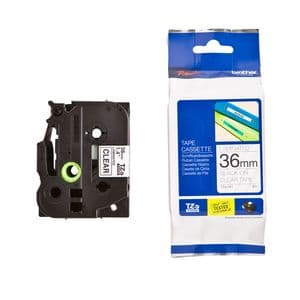 Picture 3 of Labeltape Brother P-touch TZe-161 standaard 36mm zwart op transparant
