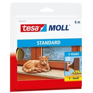 Picture 1 of Tochtstrip tesamoll® Standard I-Profiel zelfklevend 6mx9mm bruin