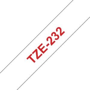 Picture 1 of Labeltape Brother P-touch TZe-232 standaard 12mm rood op wit