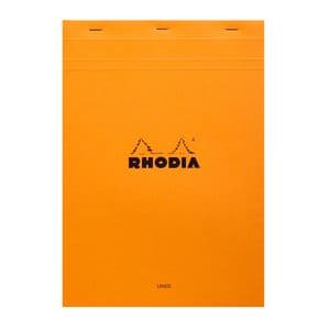 Picture 1 of Schrijfblok Rhodia A4 lijn 80 vel 80gr oranje