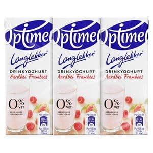 Picture 1 of Drinkyoghurt Optimel Langlekker aardbei framboos 20cl