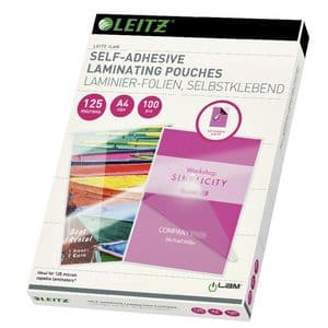 Picture 1 of Lamineerhoes Leitz iLAM A4 zelfklevend 2x125micron EVA 100 stuks
