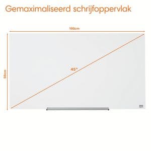 Picture 5 of Glasbord Nobo Impression Pro 99,3x55,9cm briljant wit