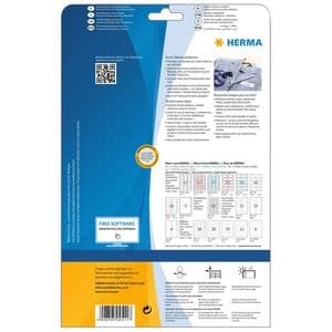 Picture 4 of Naambadge etiket HERMA 4511 63.5x29.6mm wit 540 stuks