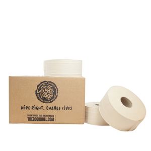 Picture 1 of Toiletpapier The Good Roll jumbo klein bamboe 2-laags 18x180m naturel
