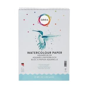 Picture 1 of Aquarelblok Qrea A3 20 vel 200gr spiraal
