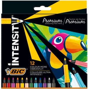 Picture 1 of Kleurstiften Bic Intensity Premium assorti etui à 12 stuks