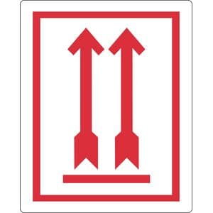 Picture 1 of Waarschuwingsetiket IEZZY pijl omhoog 74x105mm 500 stuks