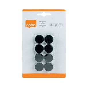 Picture 1 of Magneet Nobo 20mm zwart 8 stuks