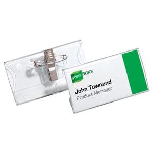 Picture 1 of Acrylbadge Durable met combiklem 40x75mm