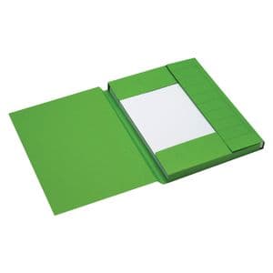 Picture 2 of Dossiermap Secolor A4 3 kleppen 100% gerecycled karton 250 gr groen